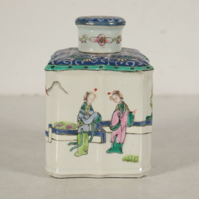 Porcelain Tea Box with Lid China 1900s