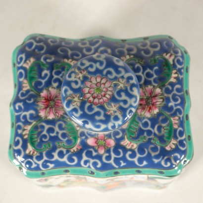 Porcelain Tea Box with Lid China 1900s