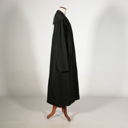 Vintage Black Coat Made in Italy 1950s