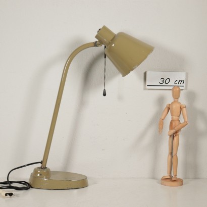 Table Lamp Metal Aluminium Vintage Italy 1950s