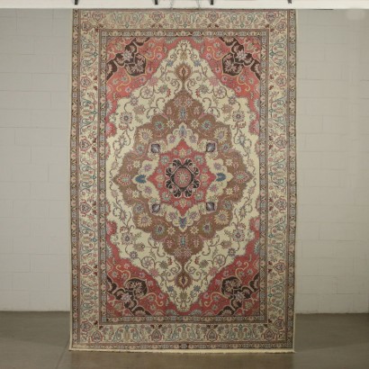 Tabriz Carpet Iran Cotton Wool 1980s-1990s