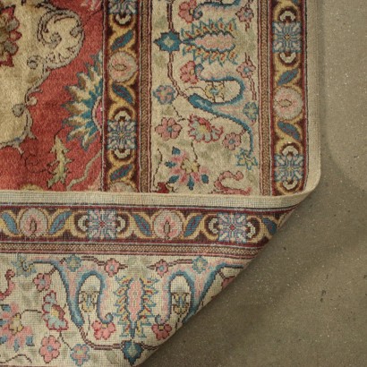 Tapis Tabriz Cotone Laine Fabrication manuelle Iran Années 80