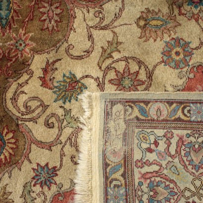 Tapis Tabriz Cotone Laine Fabrication manuelle Iran Années 80