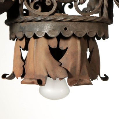 Wrought Iron Chandelier Italy First Half 20th Century