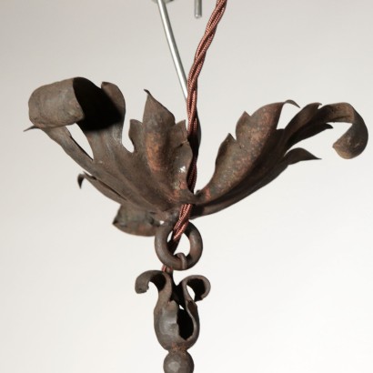 Wrought Iron Chandelier Italy First Half 20th Century