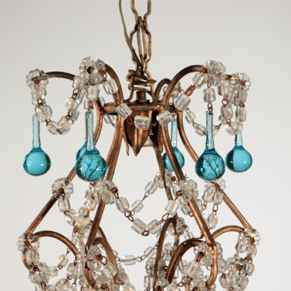 Three Arm Chandelier Italy Early 20th Century