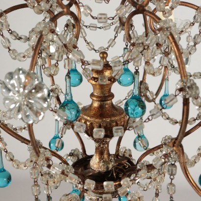 Three Arm Chandelier Italy Early 20th Century