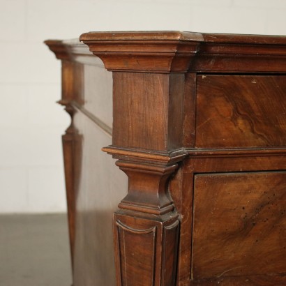 Antique Pedestal Desk Manufactured in Italy in Early 19th Century