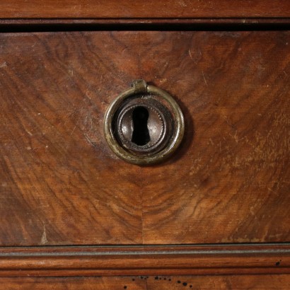 Antique Pedestal Desk Manufactured in Italy in Early 19th Century