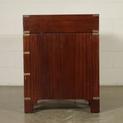 Writing Desk England Mahogany Brass Leather First Half 20th Century