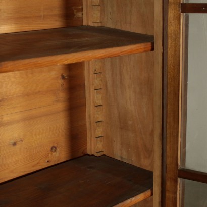 Walnut bookcase manufactured in Italy in early 19th Century