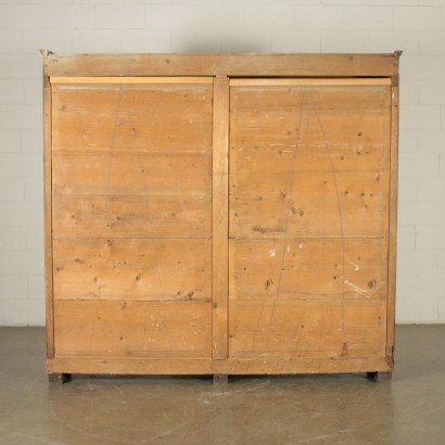 Walnut bookcase manufactured in Italy in early 19th Century