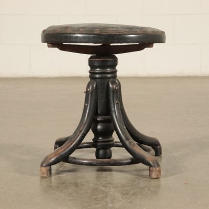 Tabouret Mondus Hêtre courbé Autriche Premier '900