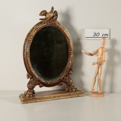 Miroir de Table Bois sculpté doré Italie Fin '700