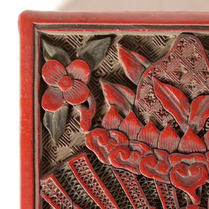 Cinnabar Red Lacquer Box 20th Century