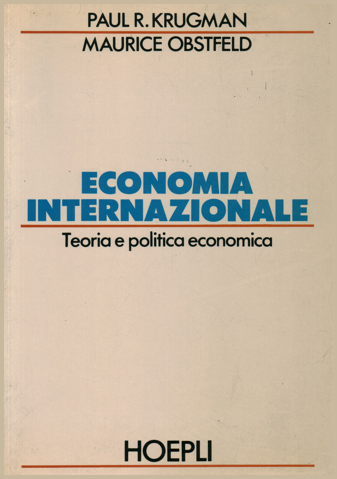 Economia internazionale, s.a.