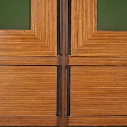 Wardrobe Rosewood and Teak Veneer Vintage Italy 1960s