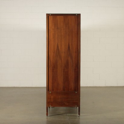 Wardrobe Rosewood and Teak Veneer Vintage Italy 1960s