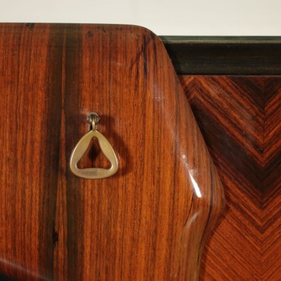 Vintage Rosewood Veneered Belief Italy 1950s 1960s