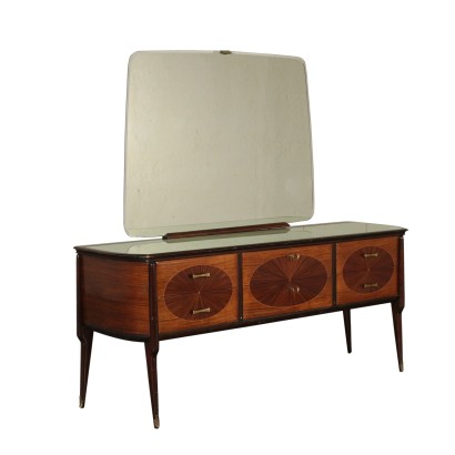 Vintage Pearwood Veneered Dresser Italy 1950's-1960's