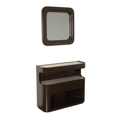 Console avec Miroir Bois laqué Italie Années 60-70