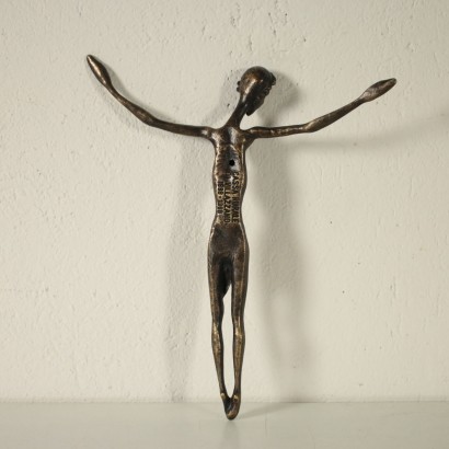 Bronze Crucifix Othmar Winkler Italy 20th Century