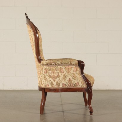 Walnut Armchair Louis Philppe Half 19th Century