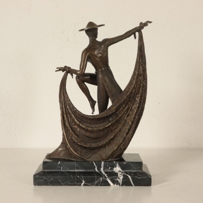 Sculpture Bronze représentant Marbre noir France '900