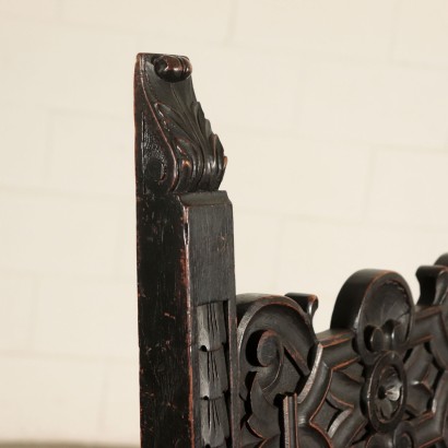 Group of Six Carved Walnut Chairs Italy 20th Century