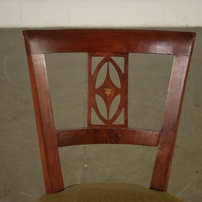 Group of Six Walnut Chairs Second Quarter 19th Century