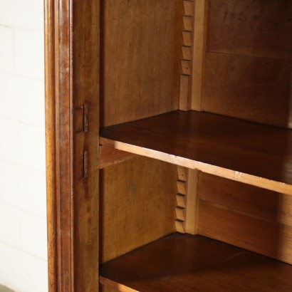 Armoire à une Porte avec Miroir Noyer Italie Deuxième quart '800