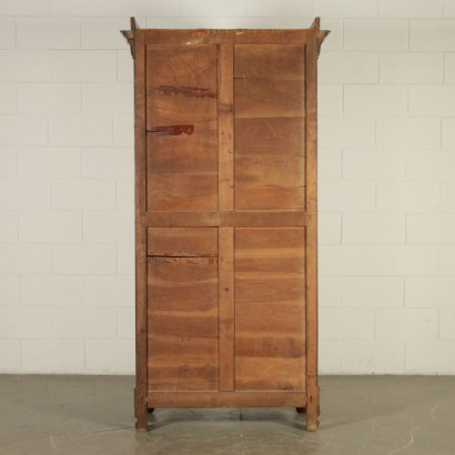 Armoire à une Porte avec Miroir Noyer Italie Deuxième quart '800