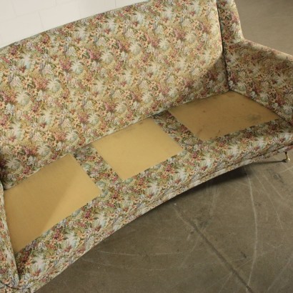 Vintage Fabric Couch Italy 1960's