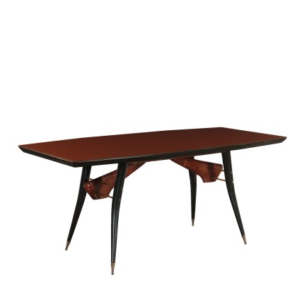 Rosewood Veneered Vintage Table Italy 1950s-1960s