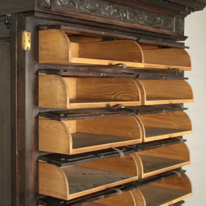 Walnut File Cabinet Italy 19th-20th Century
