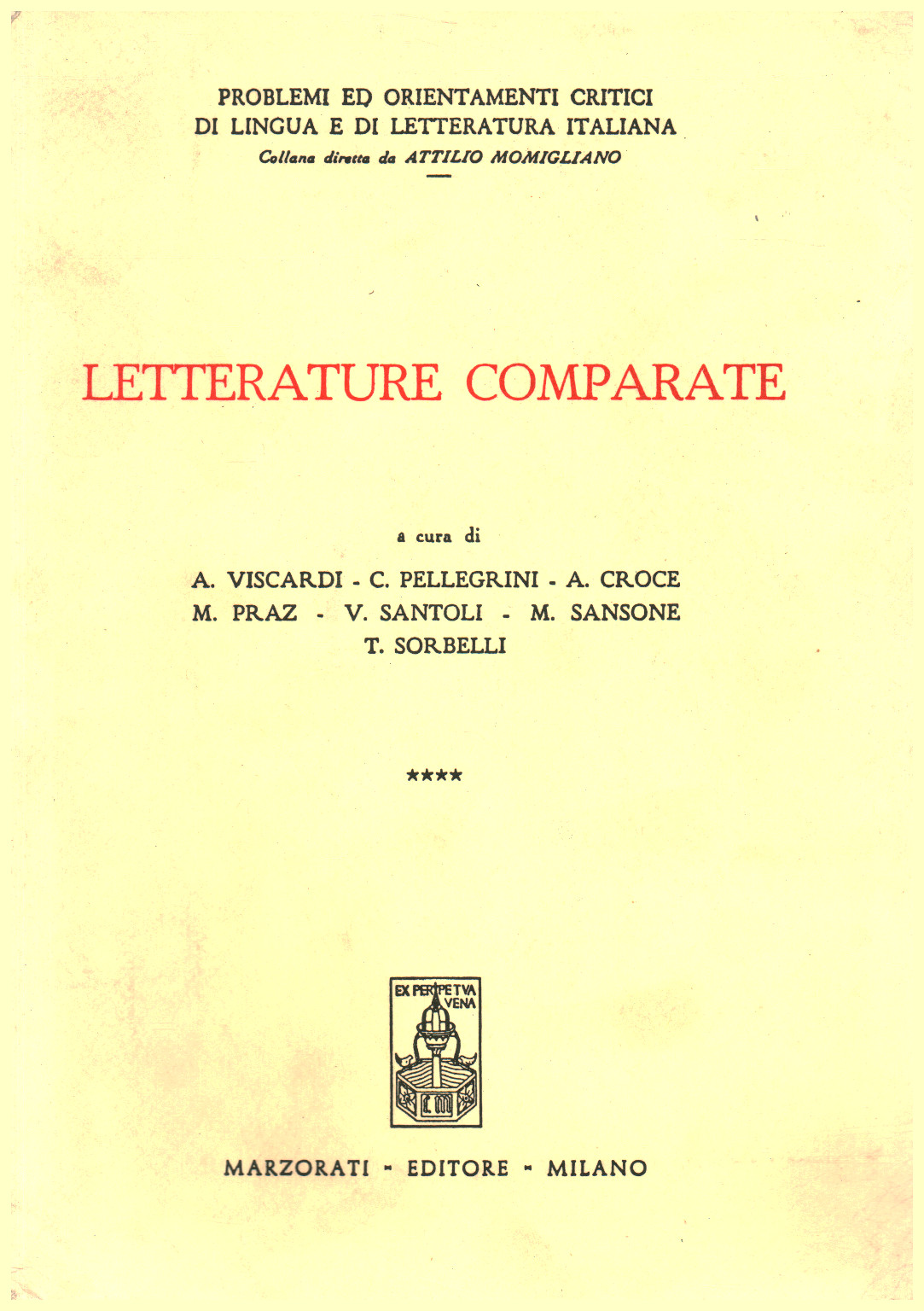Letterature comparate, s.a.
