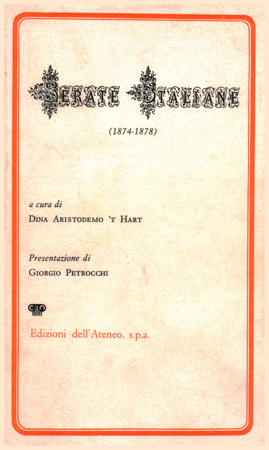 Serate italiane (1874-1878), s.a.