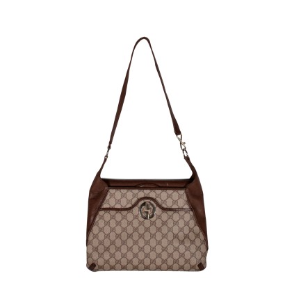 Sac Gucci Vintage Beige et Marron Années 70