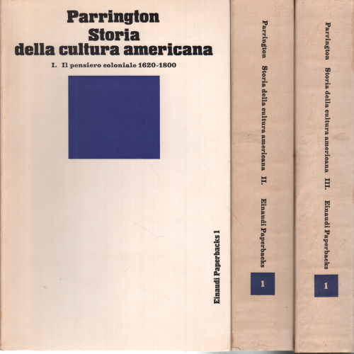 The history of american culture (3 vols), Vernon Louis Parrington
