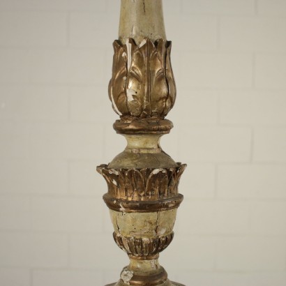 Pair of Gilded Wood Torchères Italy 18th-19th Century