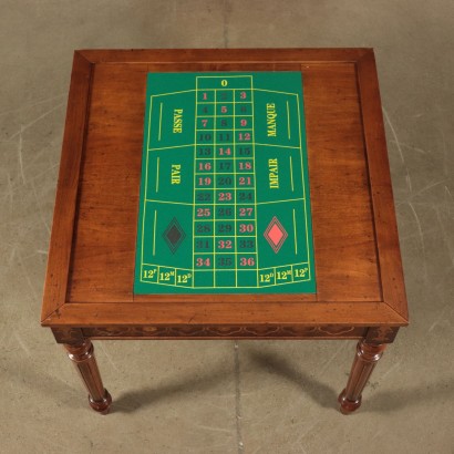 Gaming Table with Roulette Mahogany Vittorio Grifoni 20th Century