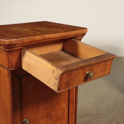 Pair of Bedside Tables Sessile Oak Italy 19th Century