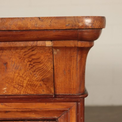 Pair of Bedside Tables Sessile Oak Italy 19th Century