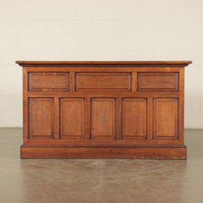 Sessile Oak Pedestal Desk Italy 1930's