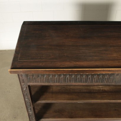 Console-Lectern Walnut Veneer Italy Early 1900s