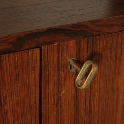 Pair of Bookcase Rosewood Veneer Vintage Italy 1960s