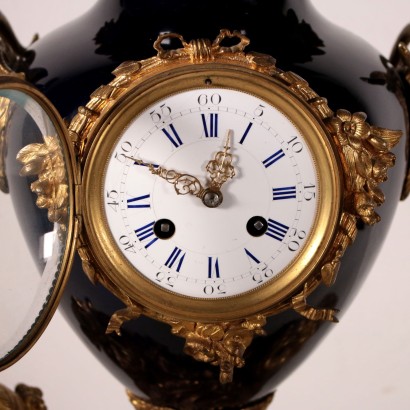 Table Clock Gilded Bronze France 19th Century