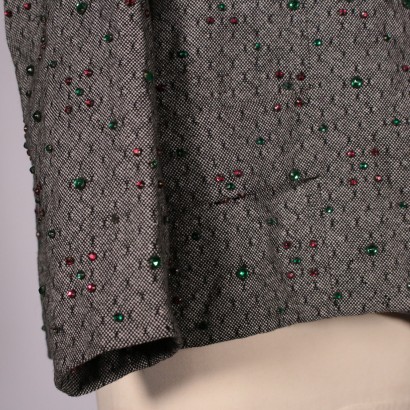 Vintage Wool Jacket With Beads 1950's-1960's