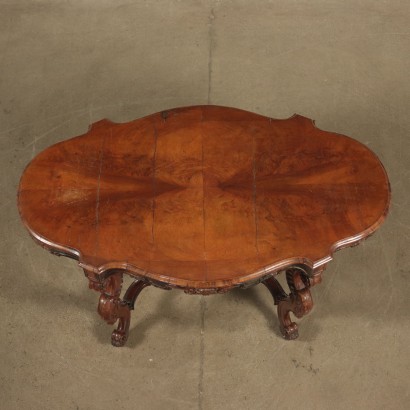 Petite Table Umbertino Noyer Italie Dernier quart '800