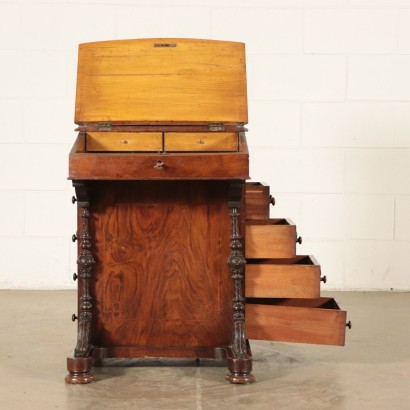 Davenport Desk Maple Walnut France 19th Century